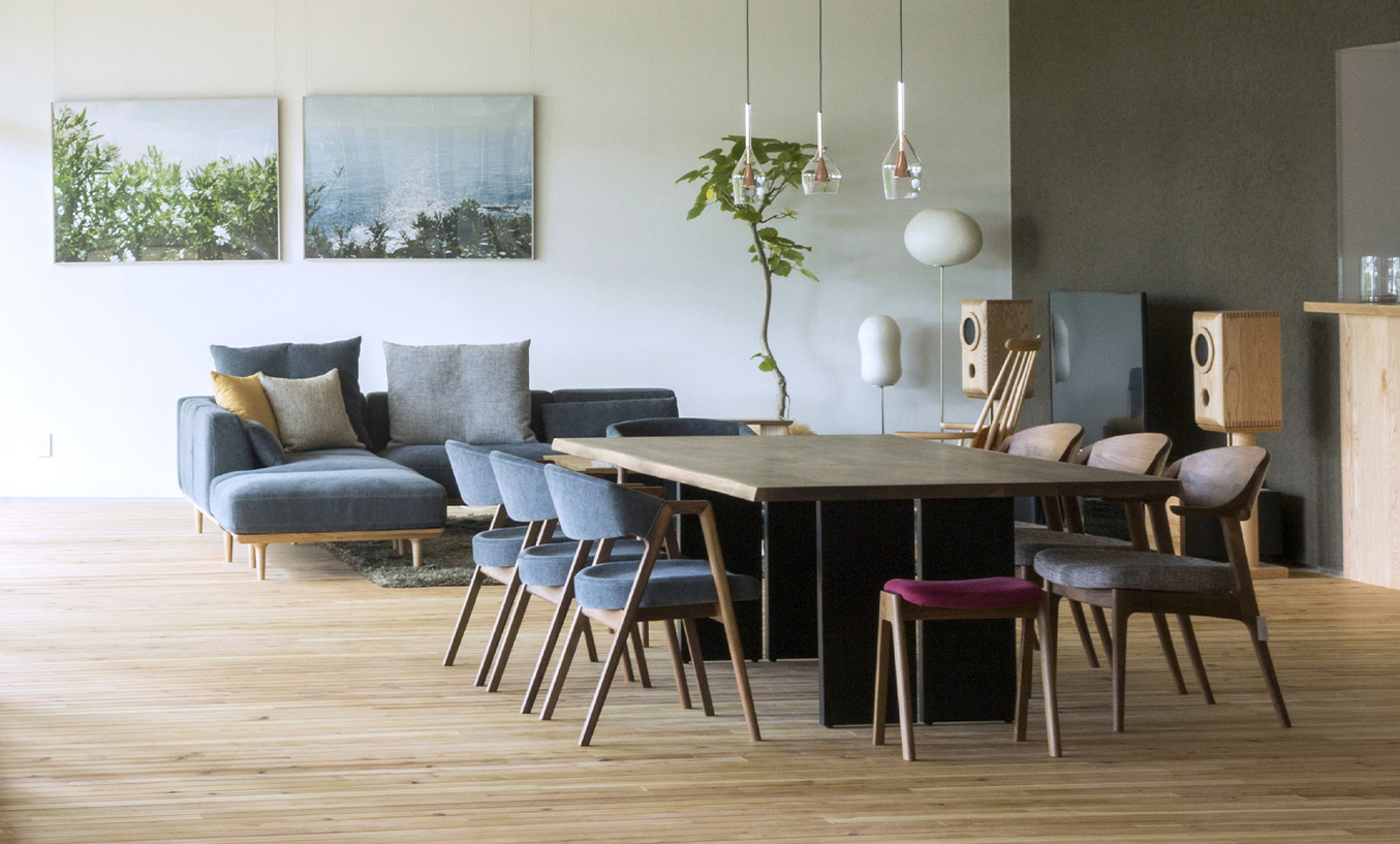 特大 W248㎝ 無垢 杉 ダイニングテーブル ナガノインテリア 特大 W248